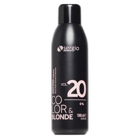 Крем-окислитель COLOR&BLONDE Sergio Professional 6% (20 vol) 1000мл